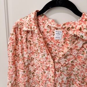 Melrose and Market Pink Floral Top